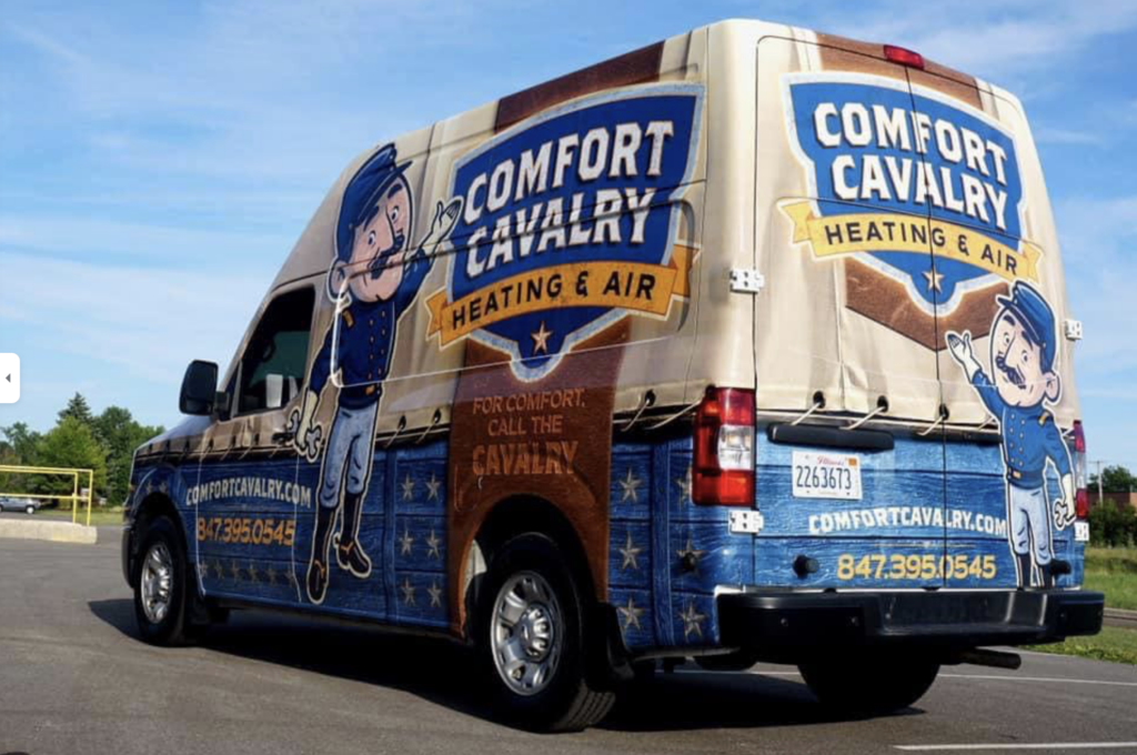 comfort cavalry branded truck